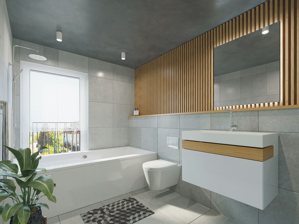 Modern bathroom fixtures